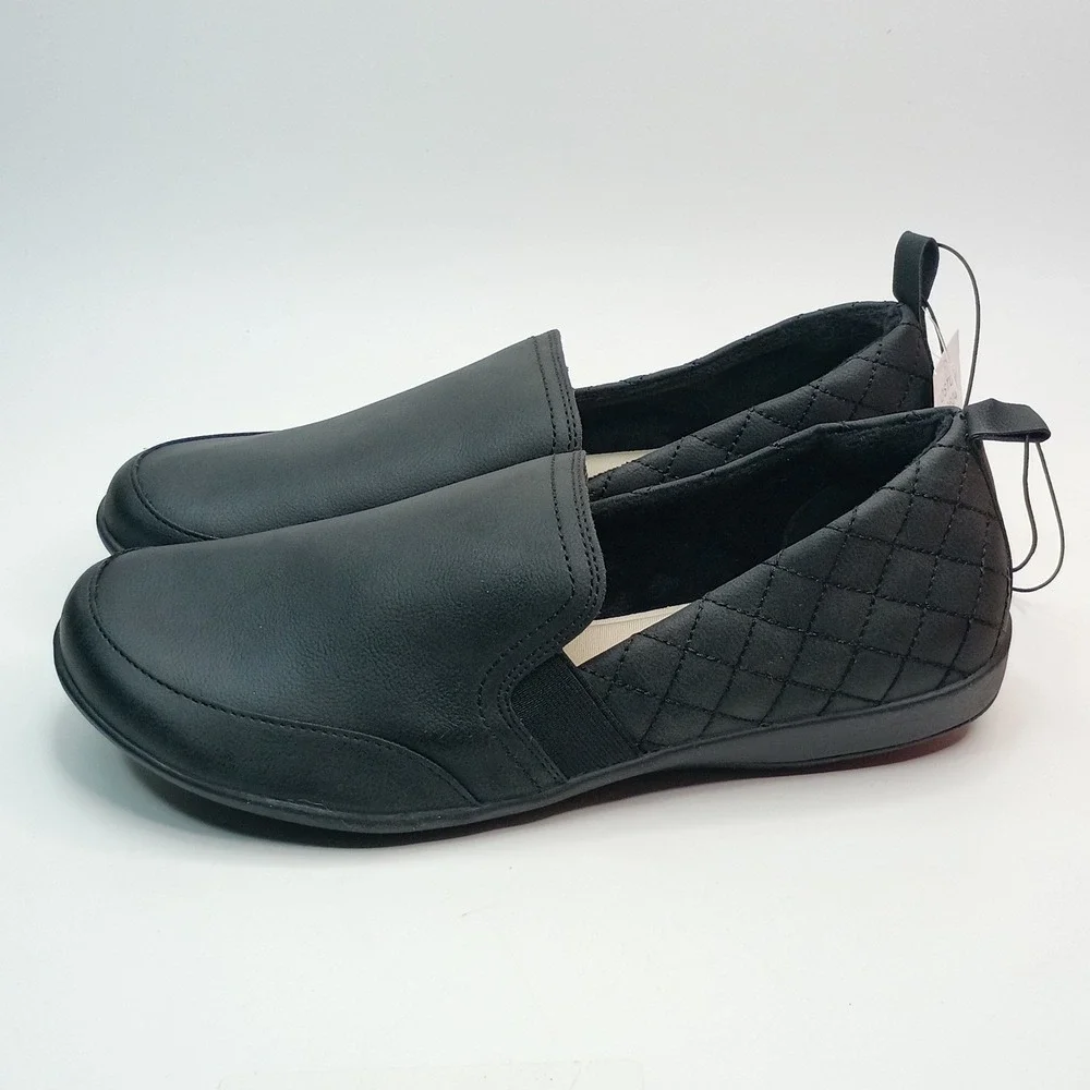 J Sport Lisa Slip On Women Size 10 Black Quilted Memory Foam S5LSA01